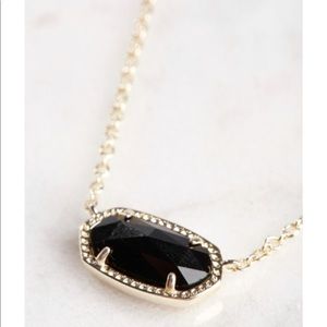 Kendra Scott 14k Gold Plated Necklace in Black